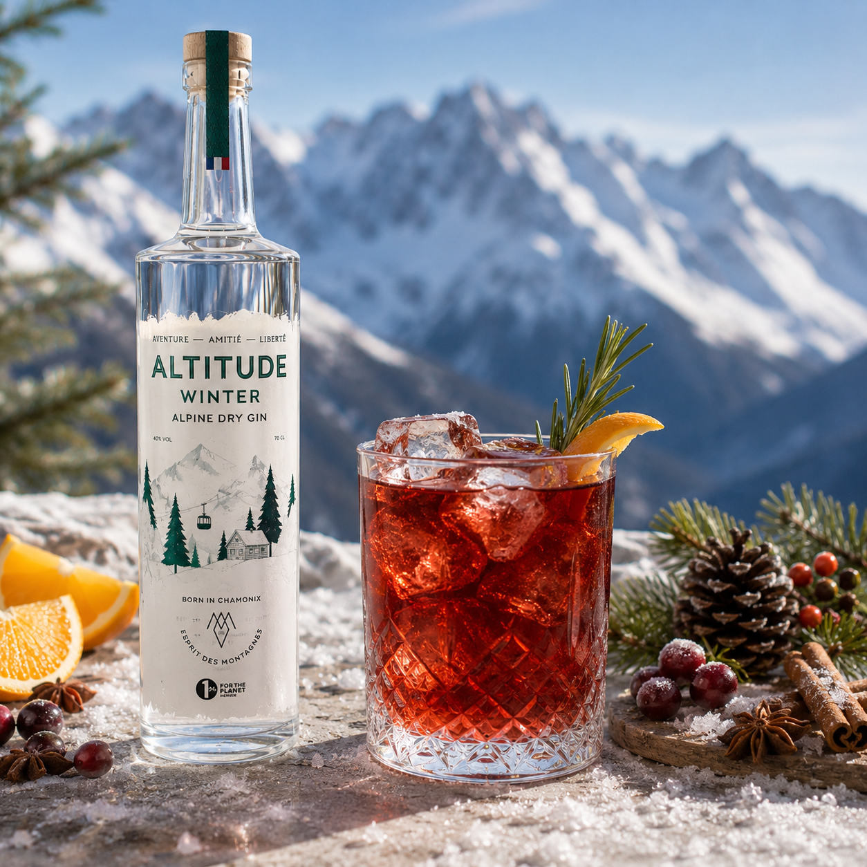 "Tour du Mont Blanc" Negroni